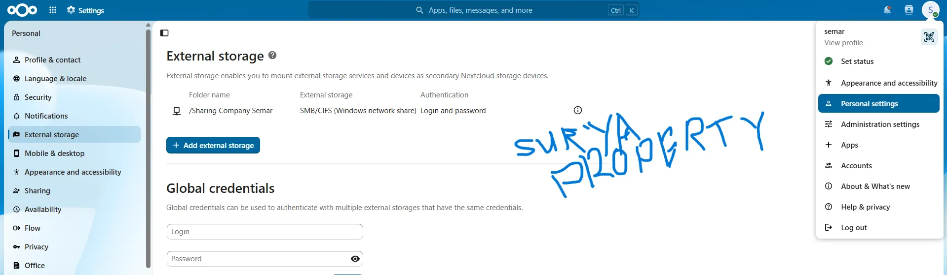 How to Connect Nextcloud to a Windows Server Using SMB/CIFS External Storage